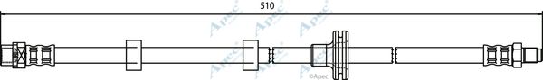 APEC BRAKING Тормозной шланг HOS3682